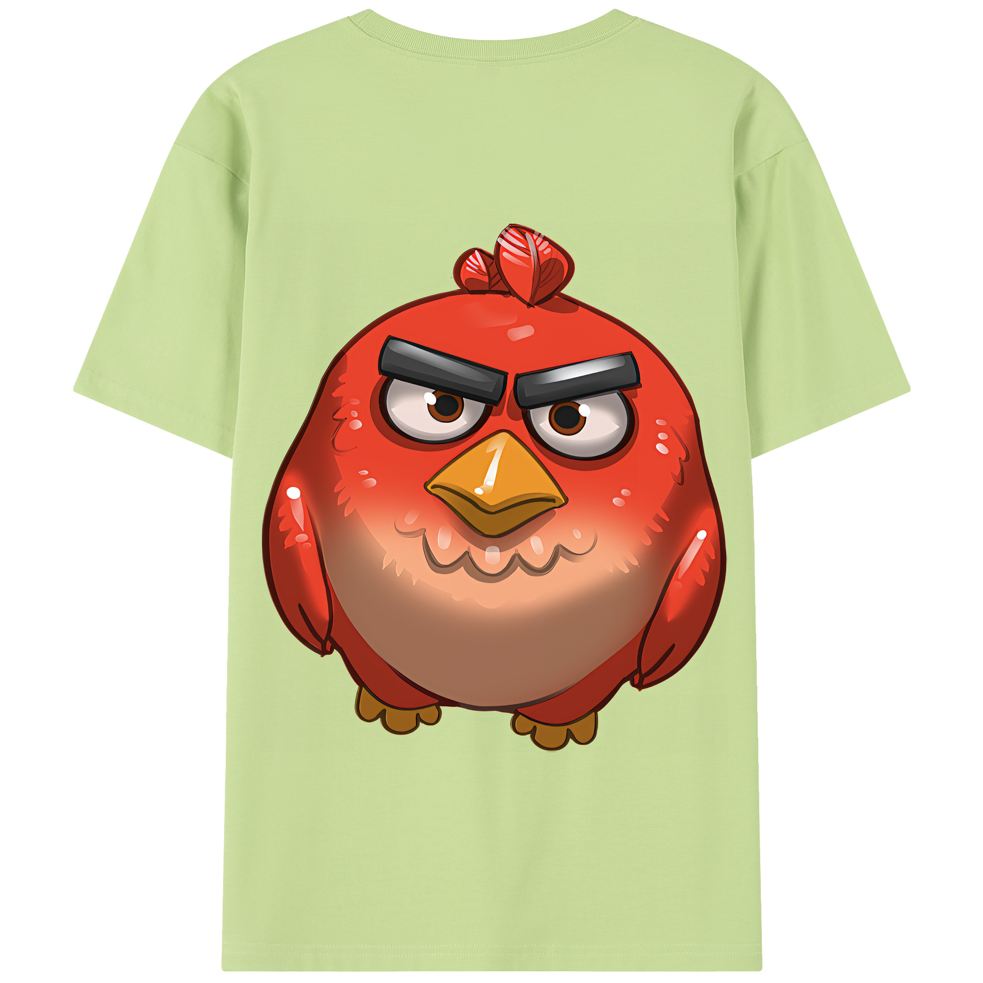 （画像用） Angry Birds アングリーバード 綿100％半袖Tシャツ（背面プリント）